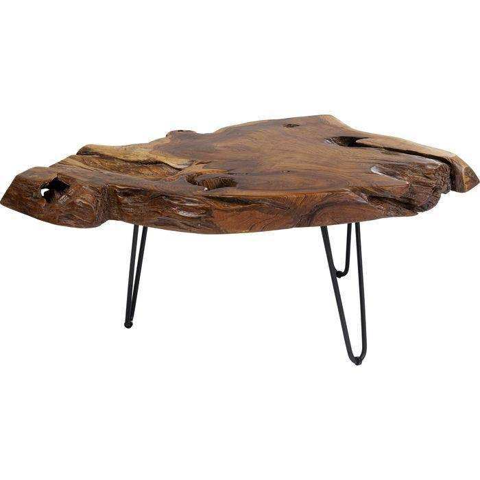Couchtisch Aspen Natur Massivholz Industry Style Handarbeit - HomeDesign Knaus