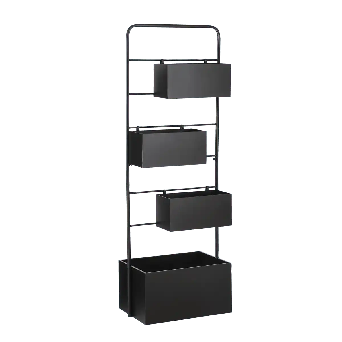 Dani Pflanzenregal – L37 x B38 x H160 cm – Metall – Schwarz - HomeDesign Knaus