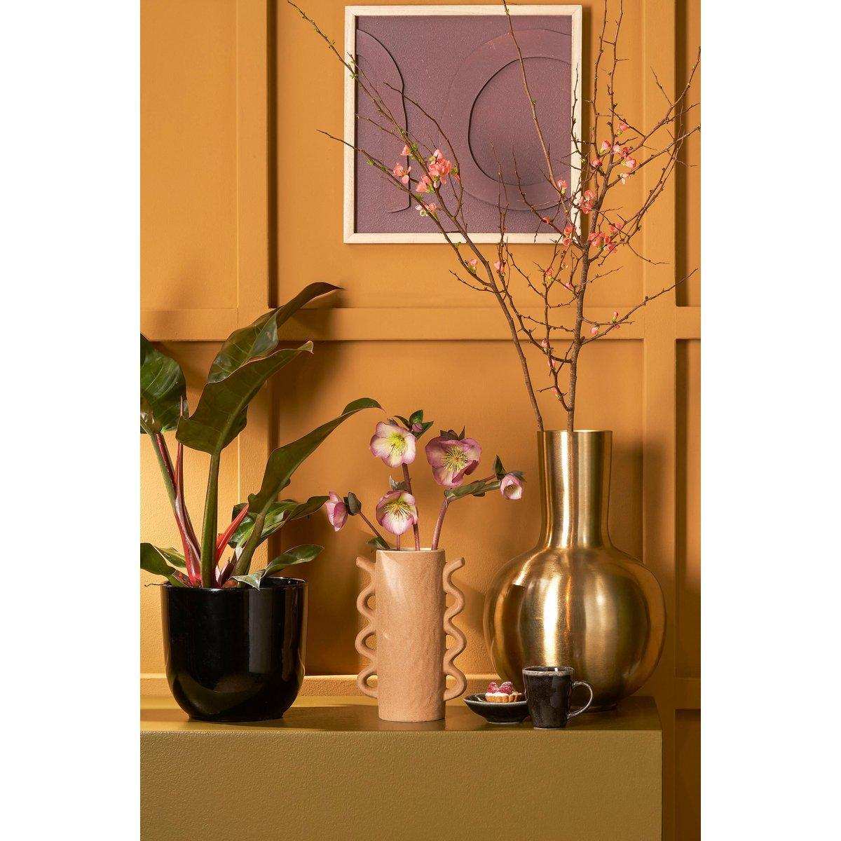 Dara Vase – H42 x Ø28 cm – Metall – Gold - HomeDesign Knaus