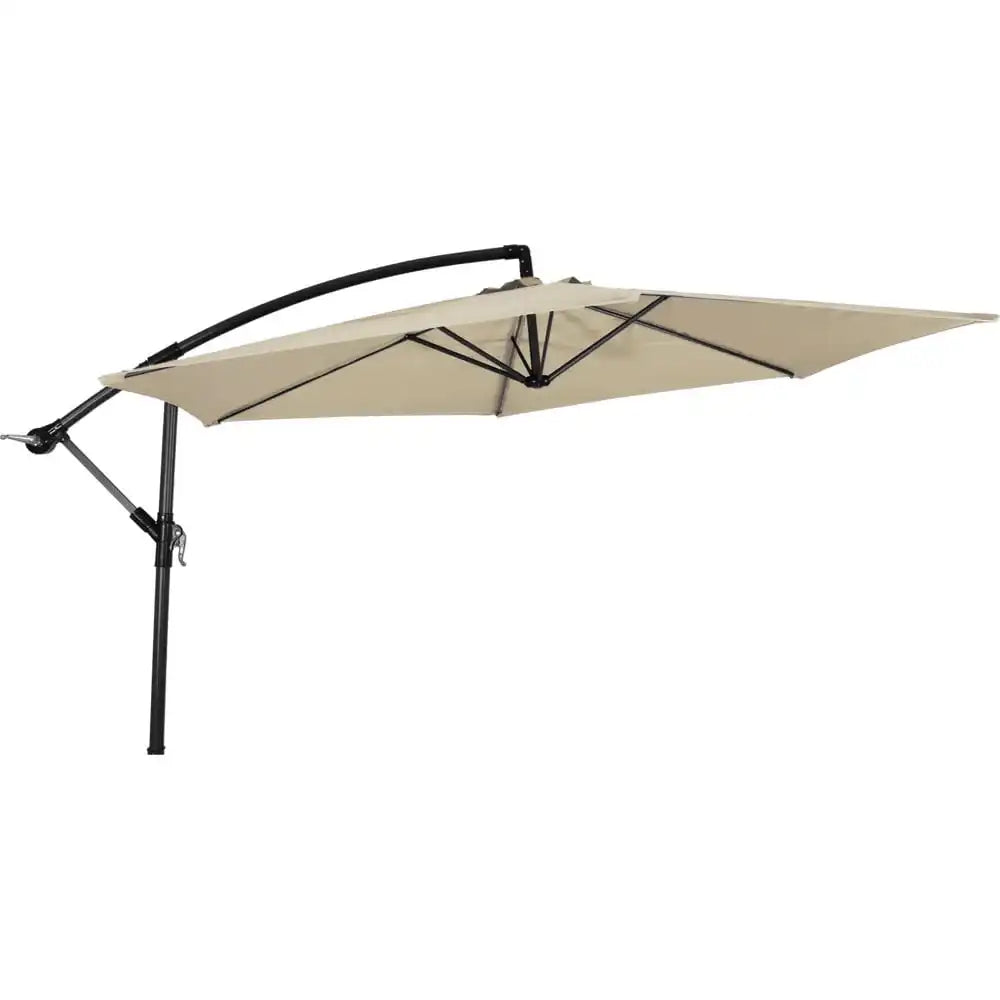 Designer Ampelschirm Gemini Ecru Gartenschirm Sonnenschirm 3 Meter - HomeDesign Knaus