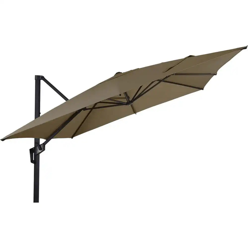 Designer Ampelschirm Libra taupe 2,5m Gartenschirm Sonnenschirm - HomeDesign Knaus