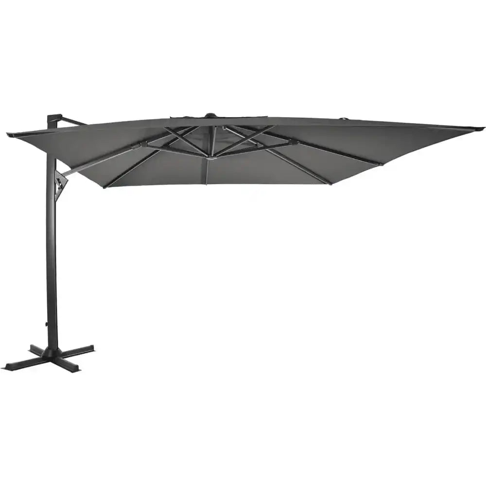 Designer Ampelschirm Taurus grau 3x4m Gartenschirm Sonnenschirm - HomeDesign Knaus