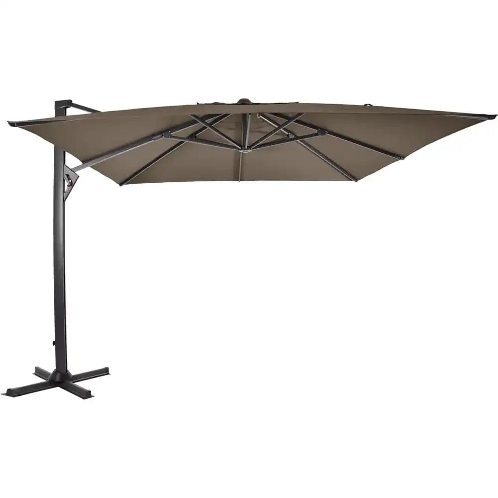 Designer Ampelschirm Taurus taupe 3,5m Gartenschirm Sonnenschirm - HomeDesign Knaus