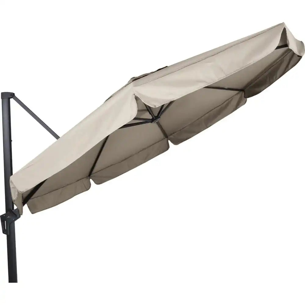 Designer Ampelschirm Virgo ecru 3,5m Gartenschirm Sonnenschirm - HomeDesign Knaus