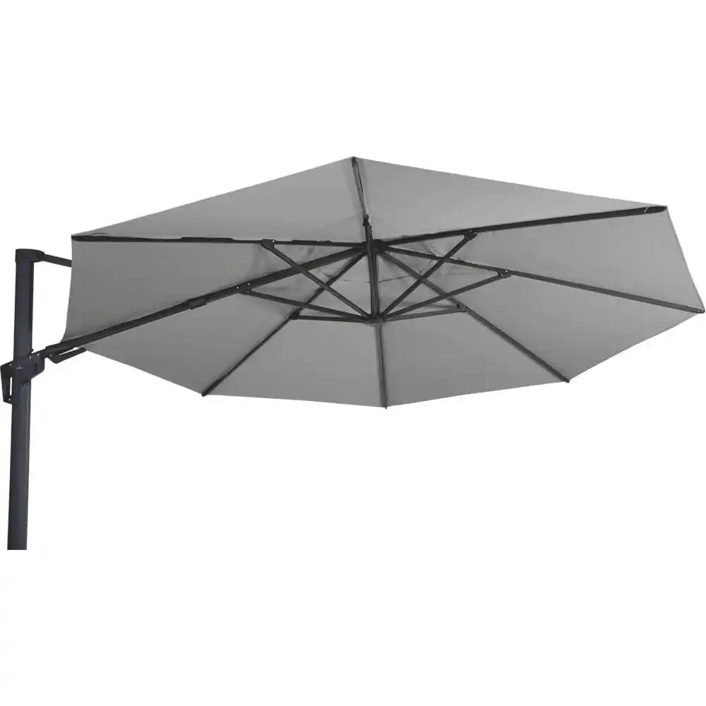 Designer Ampelschirm VirgoFlex grau 3,5m Gartenschirm Sonnenschirm - HomeDesign Knaus