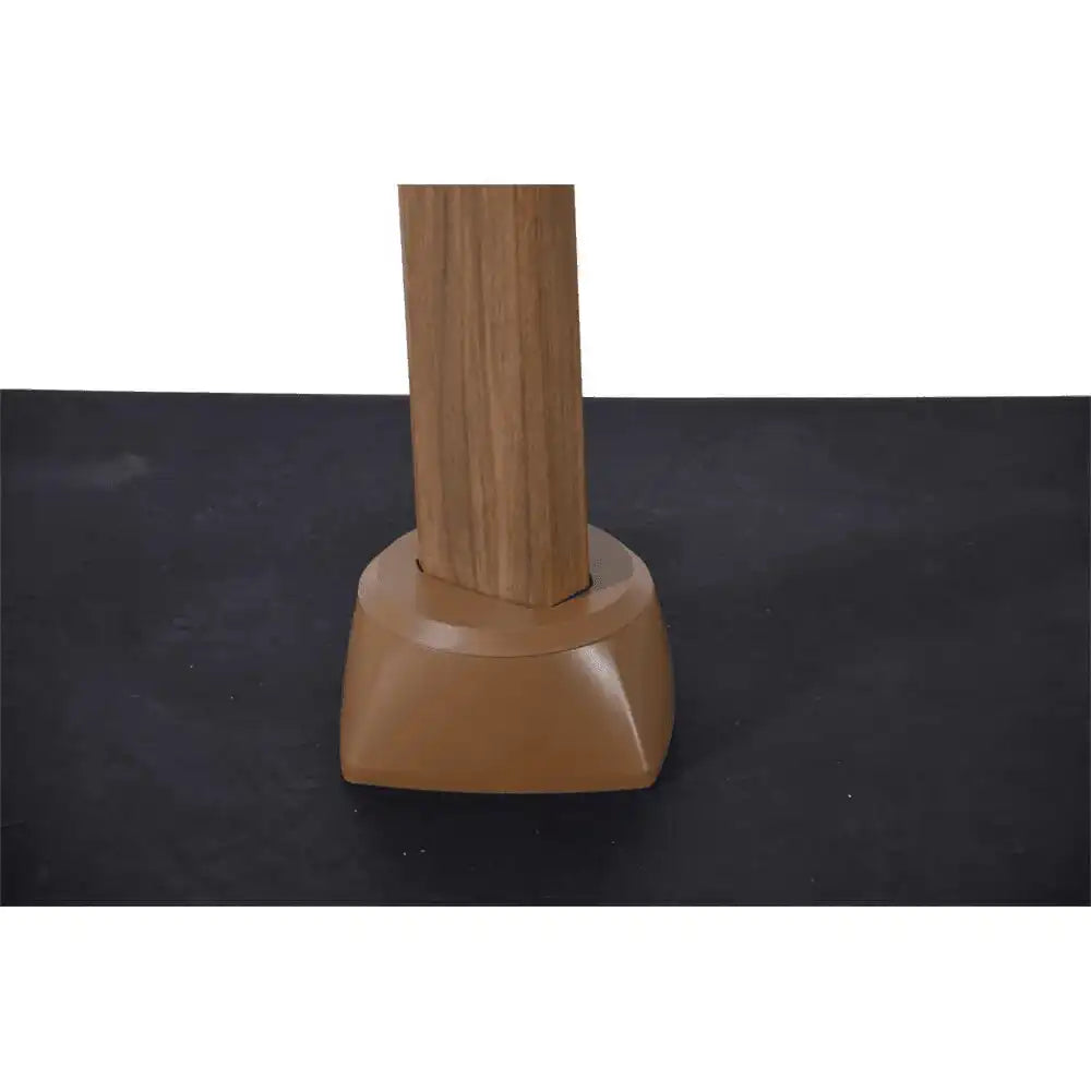 Designer Ampelschirm VirgoFlex Holzoptik grau 3m Gartenschirm Sonnenschirm - HomeDesign Knaus