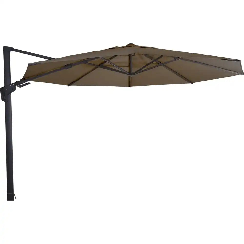 Designer Ampelschirm VirgoFlex taupe 3,5m Gartenschirm Sonnenschirm - HomeDesign Knaus