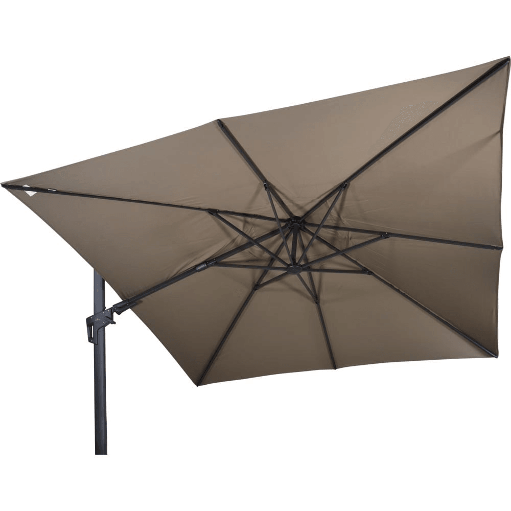 Designer Ampelschirm VirgoFlex taupe 3m Gartenschirm Sonnenschirm - HomeDesign Knaus