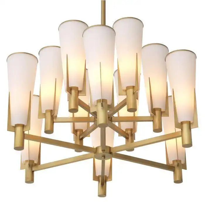Designer Dino Kronleuchter Messing Antik Style Handarbeit - HomeDesign Knaus