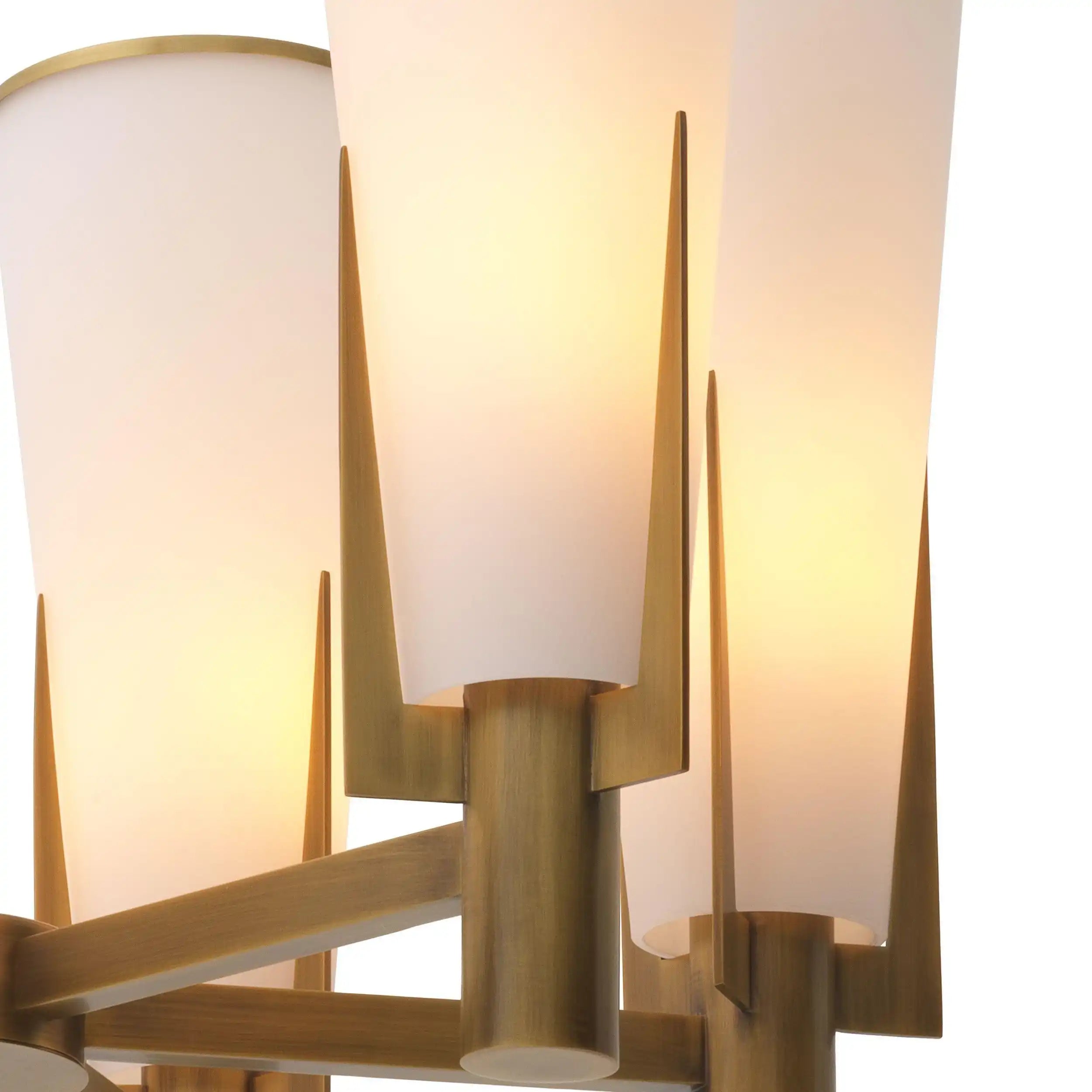 Designer Dino Kronleuchter Messing Antik Style Handarbeit - HomeDesign Knaus