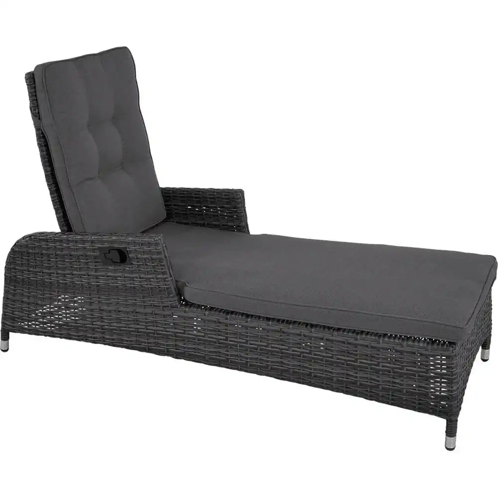Designer Gartenliege Liege Soho Forte verstellbar Liege Sonnenliege Holzoptik - HomeDesign Knaus