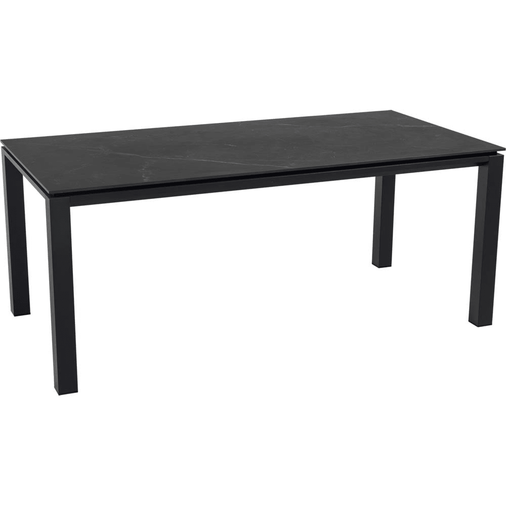 Designer Gartentisch Esstisch Tisch Monte Carlo Negro 180x90cm - HomeDesign Knaus