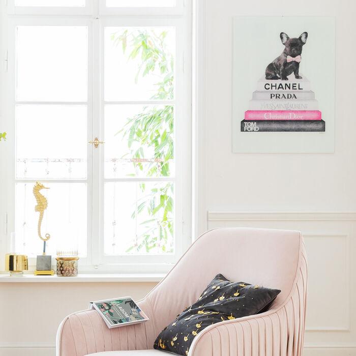 Kare Design Glasbild Fashion Dog Wandbild 60x80cm - HomeDesign Knaus wir schaffen Inspirationen 