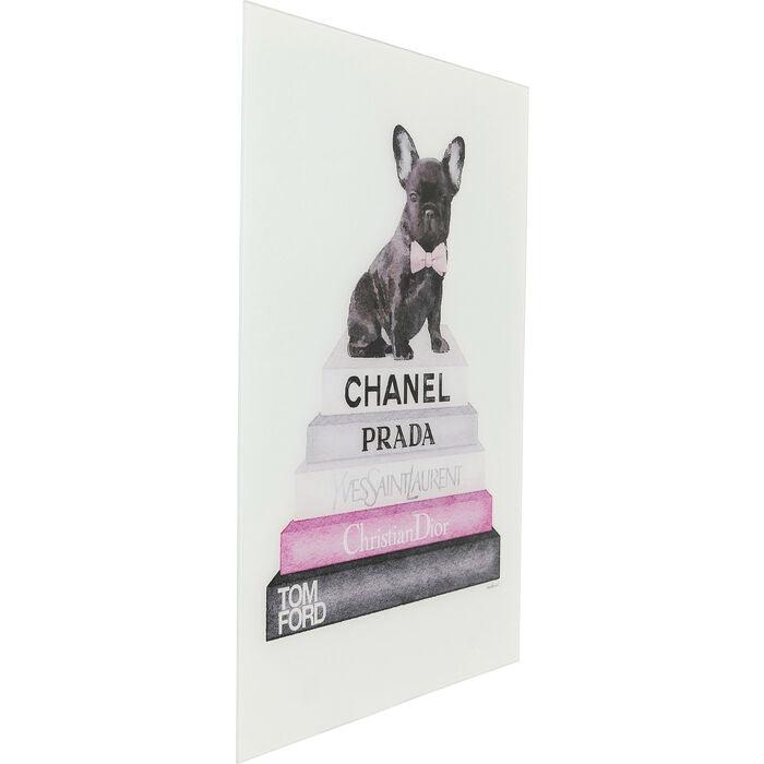 Kare Design Glasbild Fashion Dog Wandbild 60x80cm - HomeDesign Knaus wir schaffen Inspirationen 