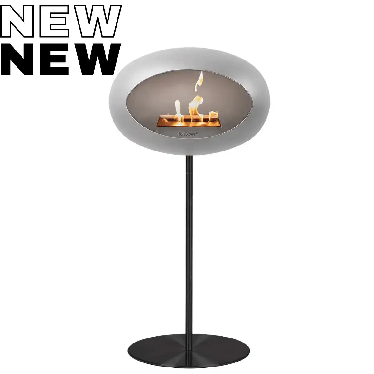 Designer Ground Steel High Nickel Bioethanol Kamin Standkamin - HomeDesign Knaus