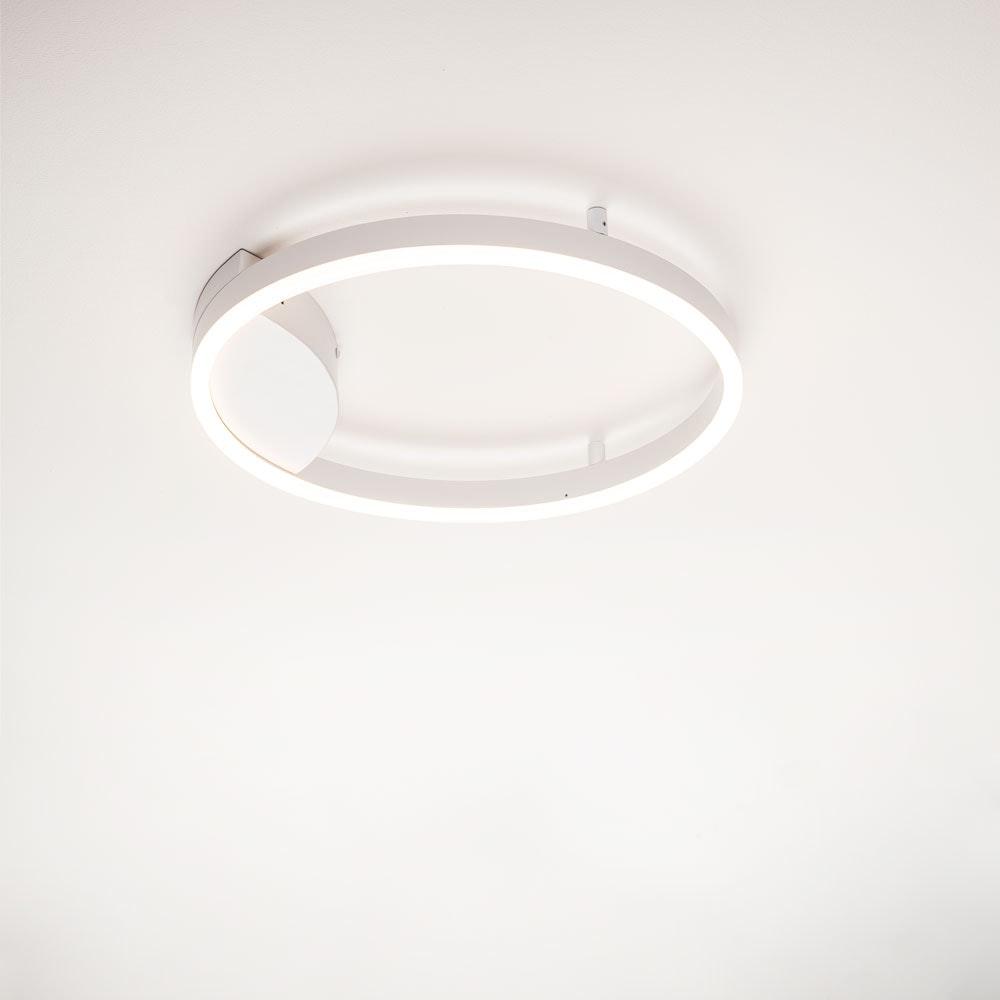 s.LUCE Ring 40cm  LED Decken & Wandlampe Dimmbar weiß