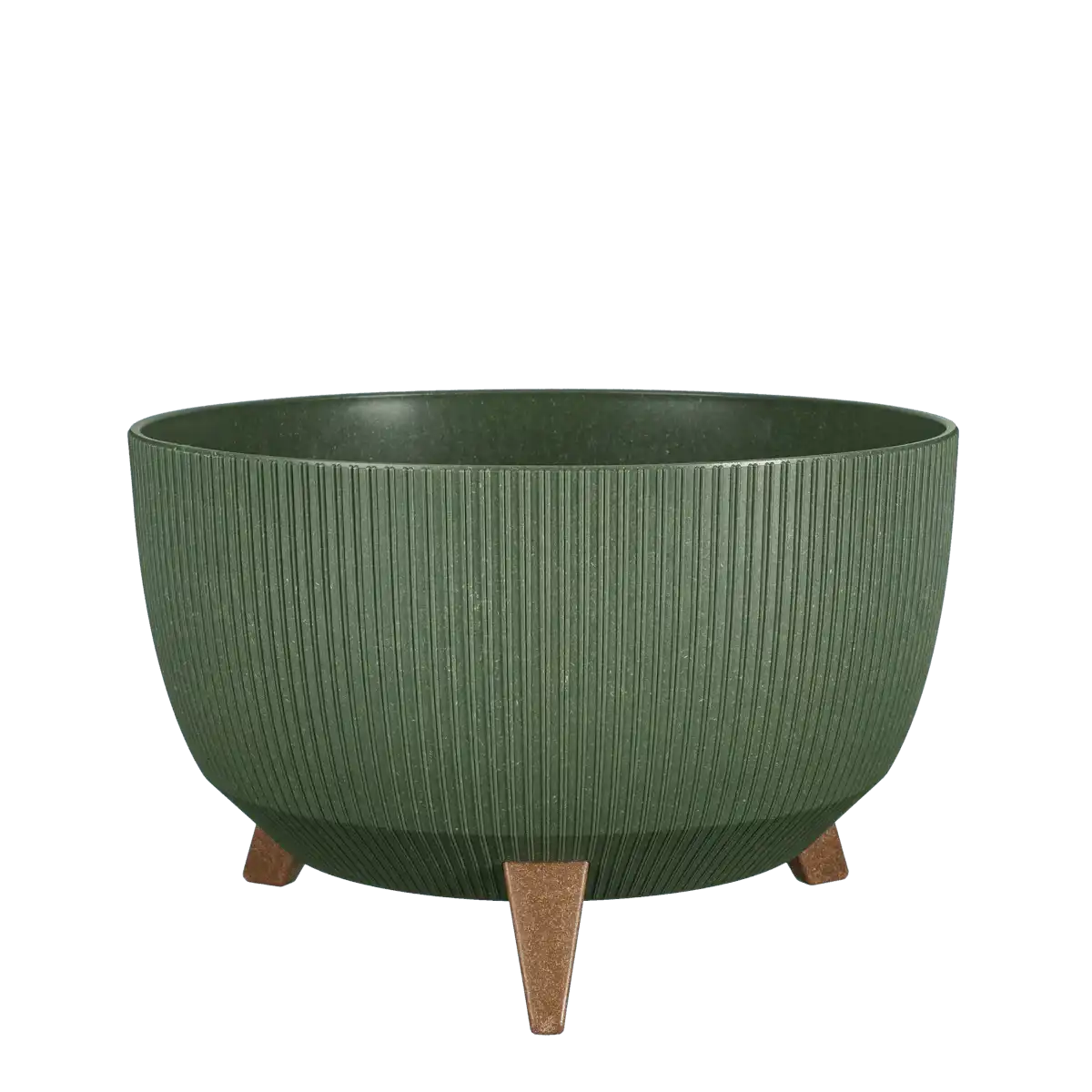 Doppio Blumentopf auf Beinen – H20,5 x Ø40 cm – Polypropylen – FSC Mix – Grün - HomeDesign Knaus