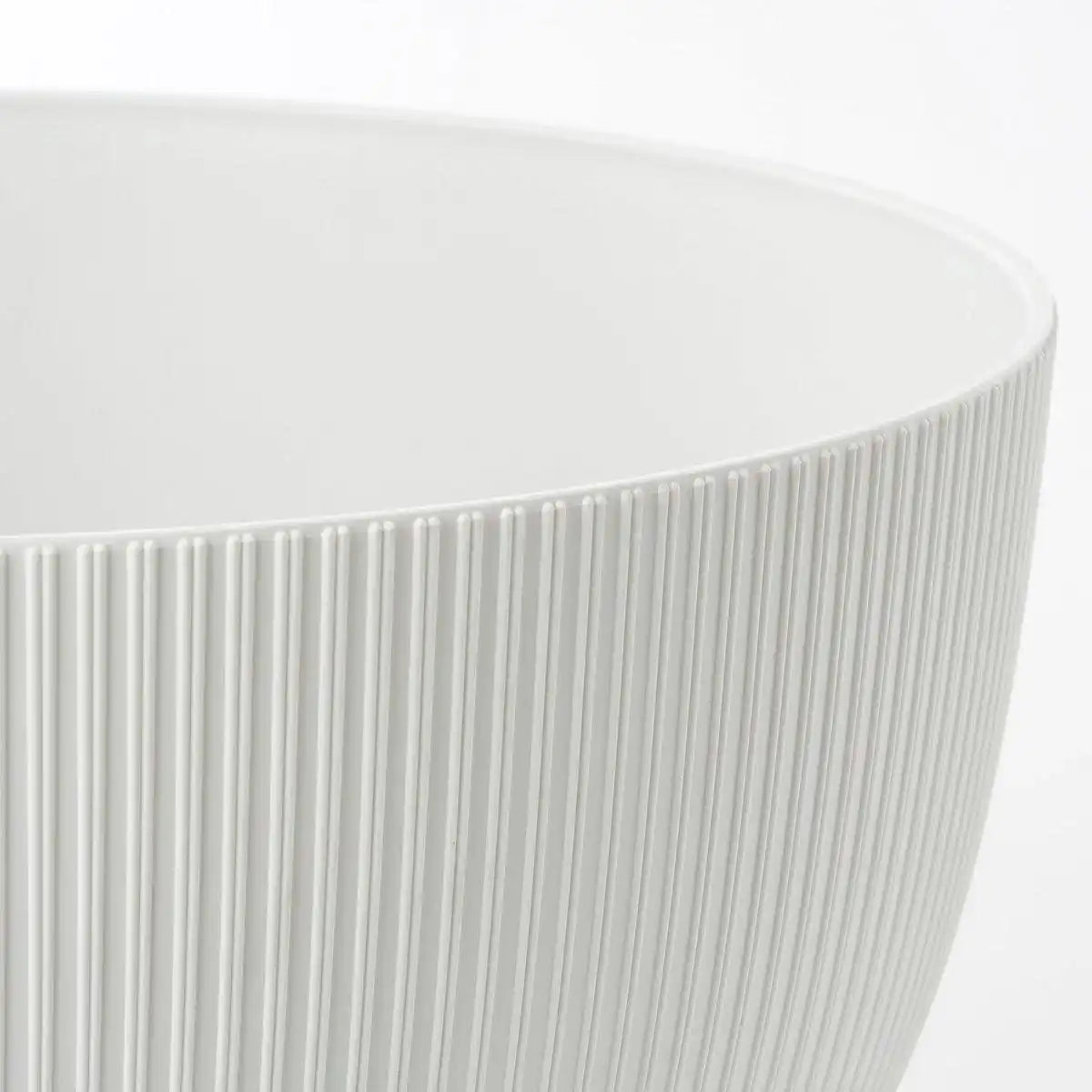Doppio Blumentopf auf Beinen – H20,5 x Ø40 cm – recycelter Kunststoff – FSC-Mix – Weiß - HomeDesign Knaus