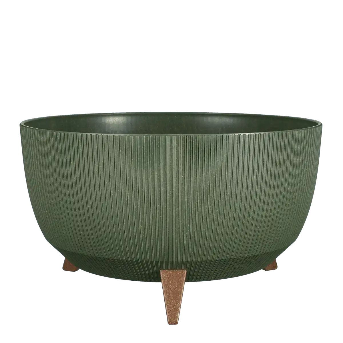 Doppio Blumentopf auf Beinen – H22 x Ø47 cm – Polypropylen – FSC Mix – Grün - HomeDesign Knaus