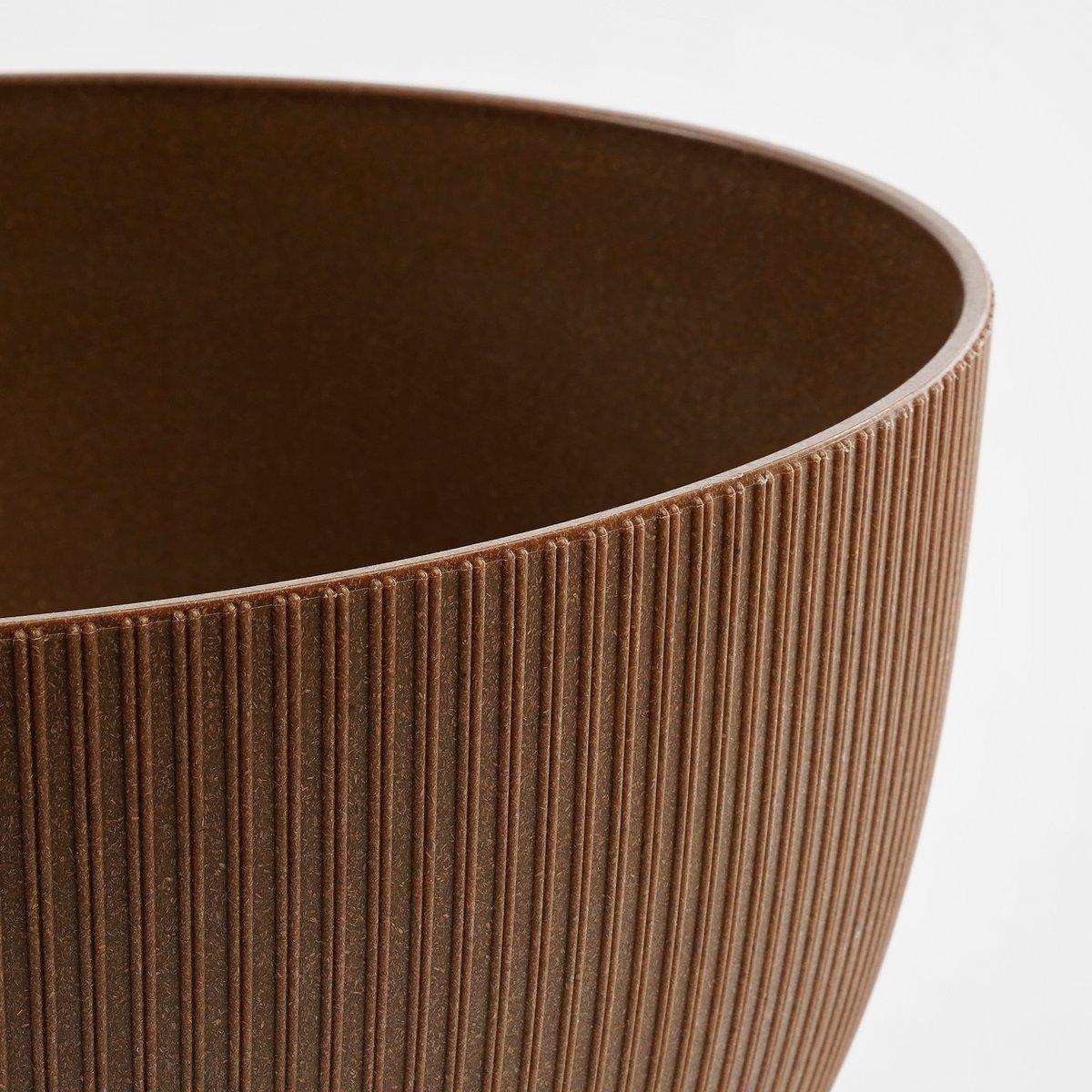 Doppio Blumentopf auf Beinen – H22 x Ø47 cm – Polypropylen – FSC Mix – Hellbraun - HomeDesign Knaus