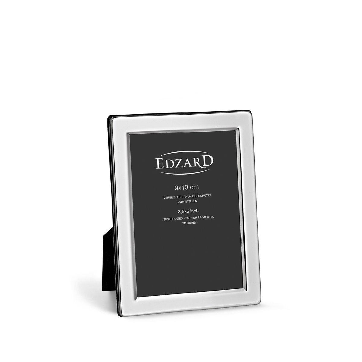 EDZARD Fotorahmen Salerno für Foto 9 x 13 cm, edel versilbert, anlaufgeschützt - HomeDesign Knaus