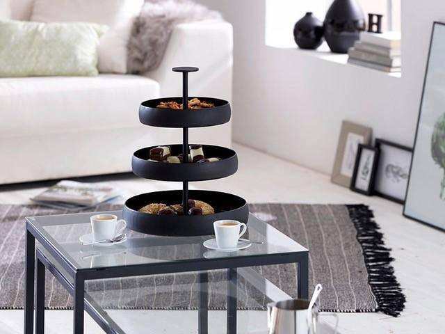 Etagere emailliert Aluminium pulverbeschichtet Unikat - HomeDesign Knaus