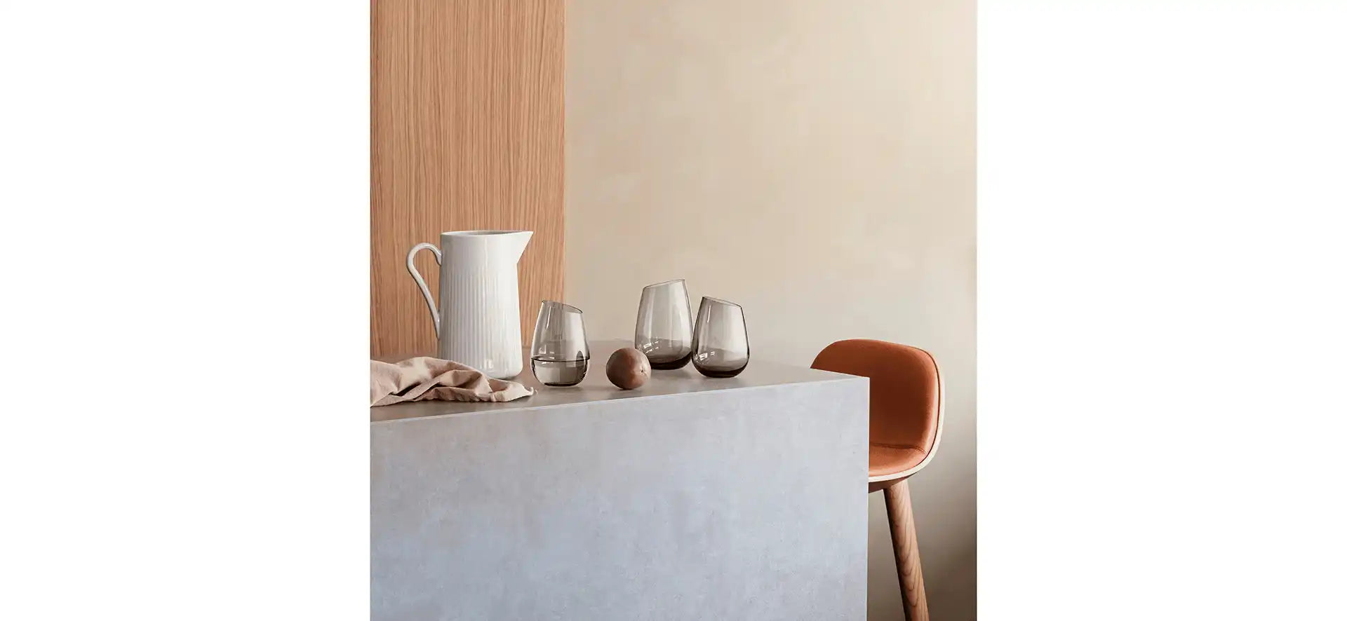 Eva Solo SMOKEY GREY Glas mundgeblasen 480 ml - HomeDesign Knaus
