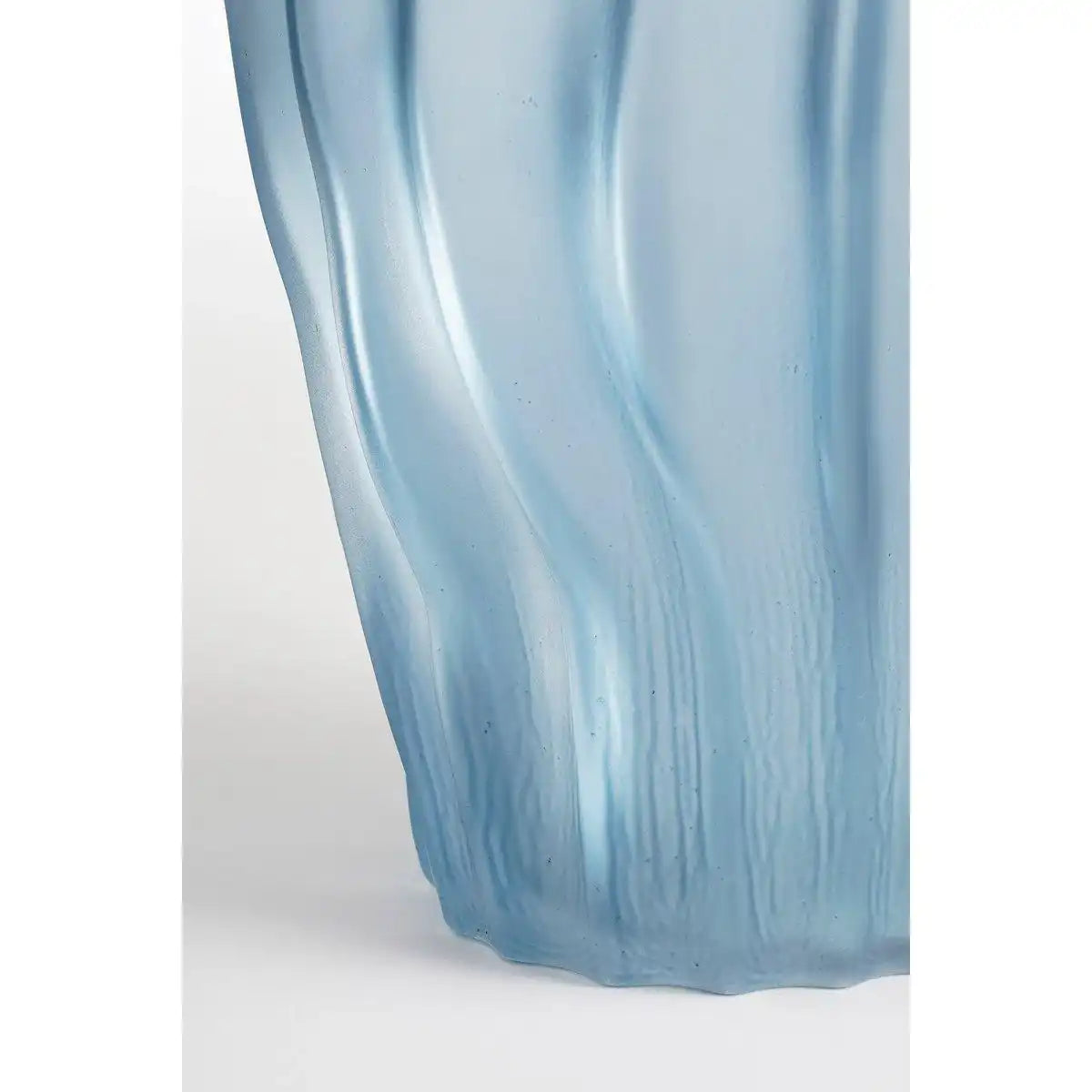 Feline Vase – H32 x Ø16 cm – Glas – Hellblau - HomeDesign Knaus