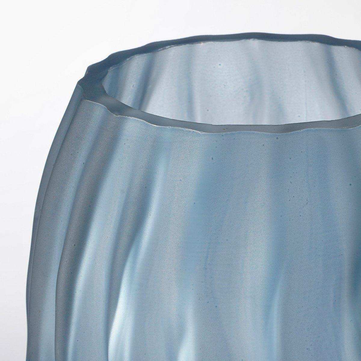 Feline Vase – H32 x Ø16 cm – Glas – Hellblau - HomeDesign Knaus