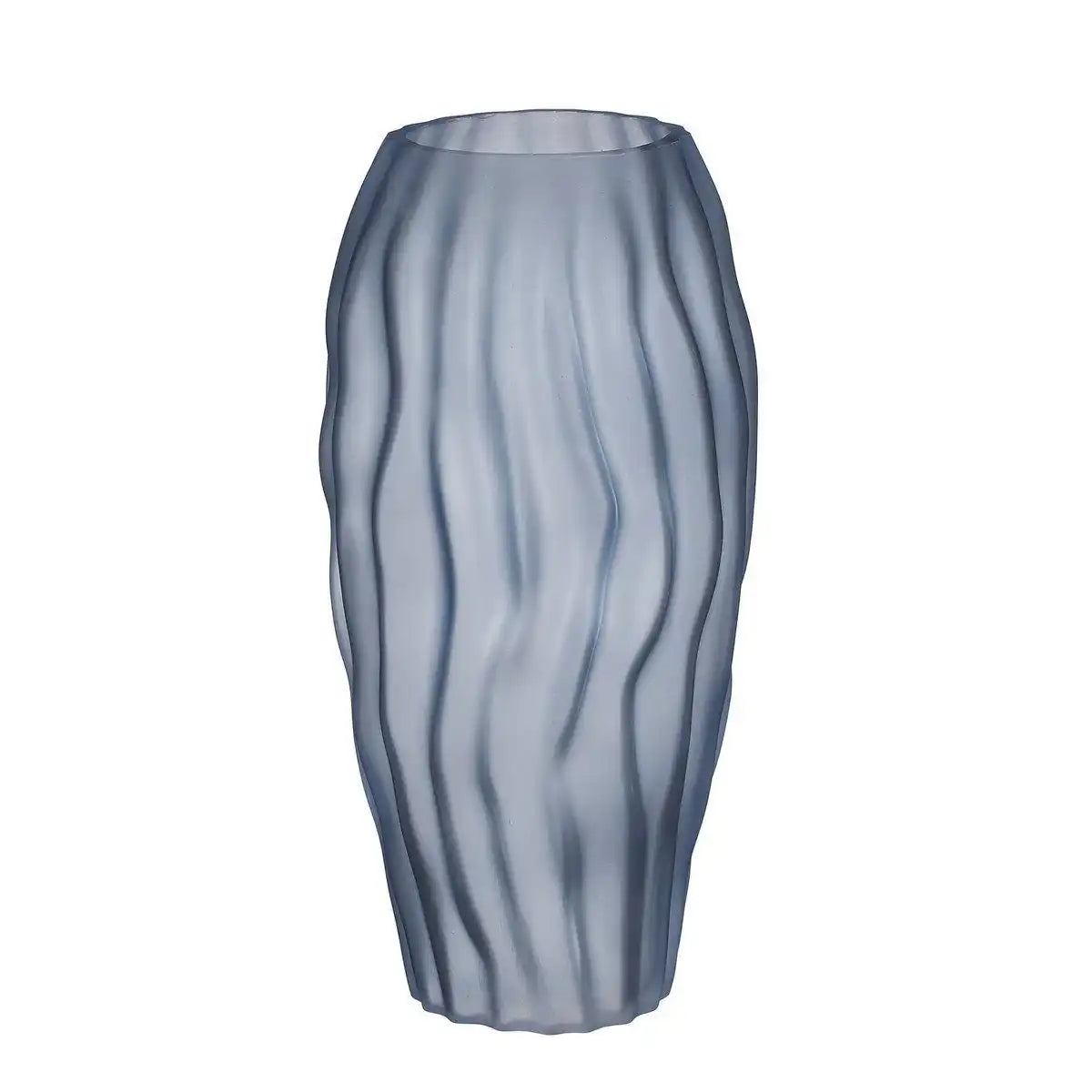 Feline Vase – H32 x Ø16 cm – Glas – Hellblau - HomeDesign Knaus
