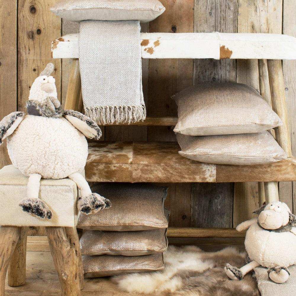 Fell Teppich Schaffell Island natürlich weiß 110cm - HomeDesign Knaus
