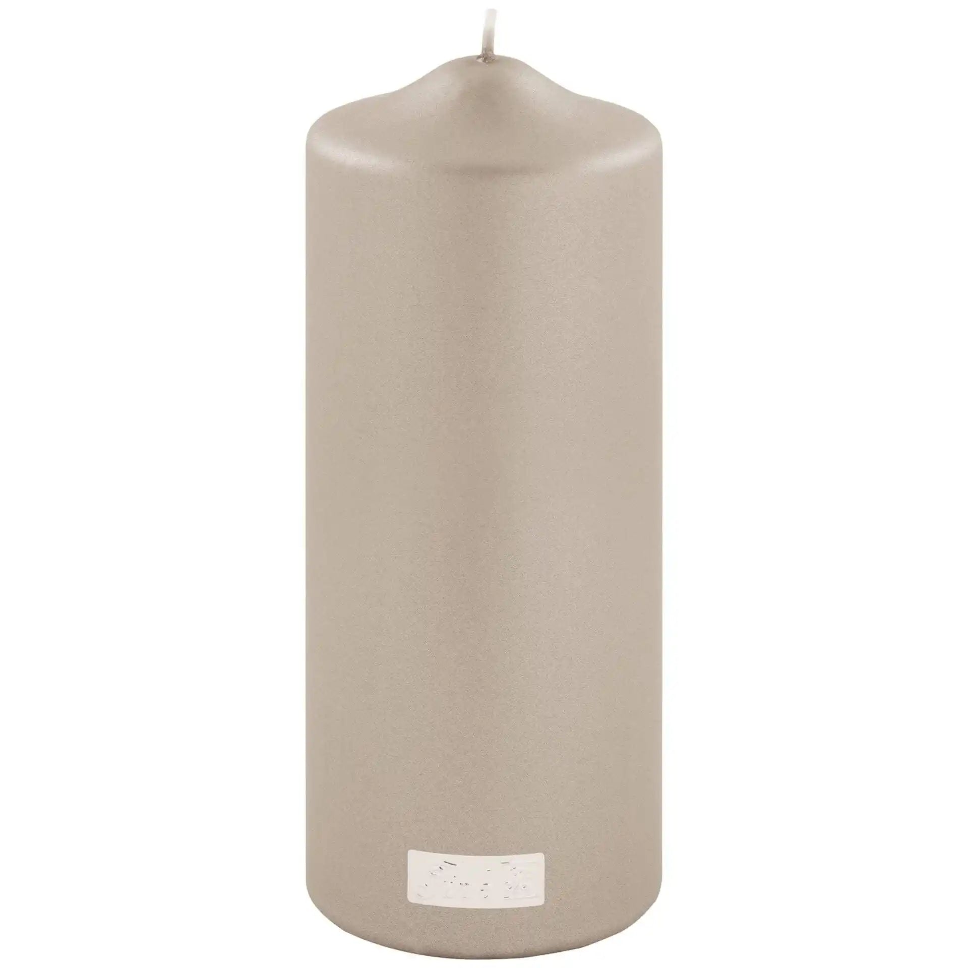 Fink Candle Altarkerze getaucht Stumpenkerze metallic Stein 20cm - HomeDesign Knaus