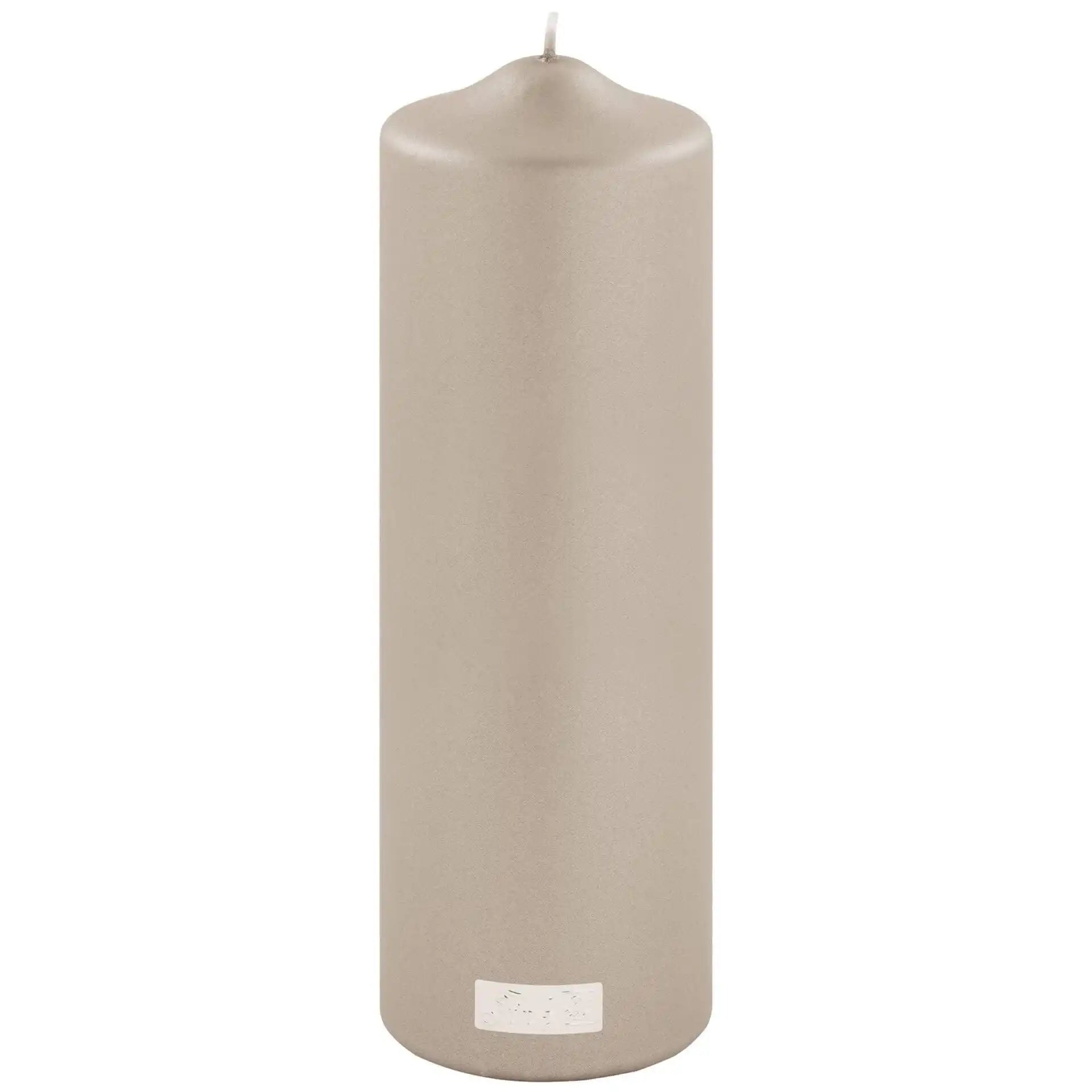 Fink Candle Altarkerze getaucht Stumpenkerze metallic Stein 25cm - HomeDesign Knaus