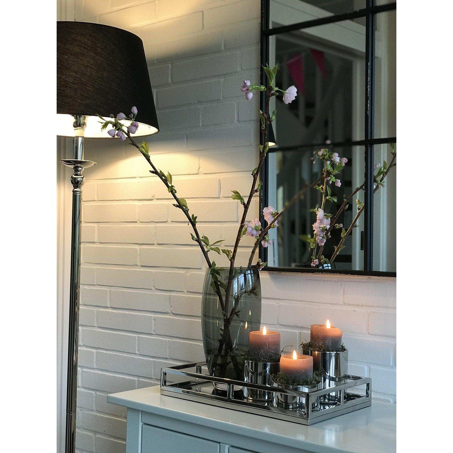 Fink SOBRIO Kerzen Stumpenhalter Chrom - HomeDesign Knaus