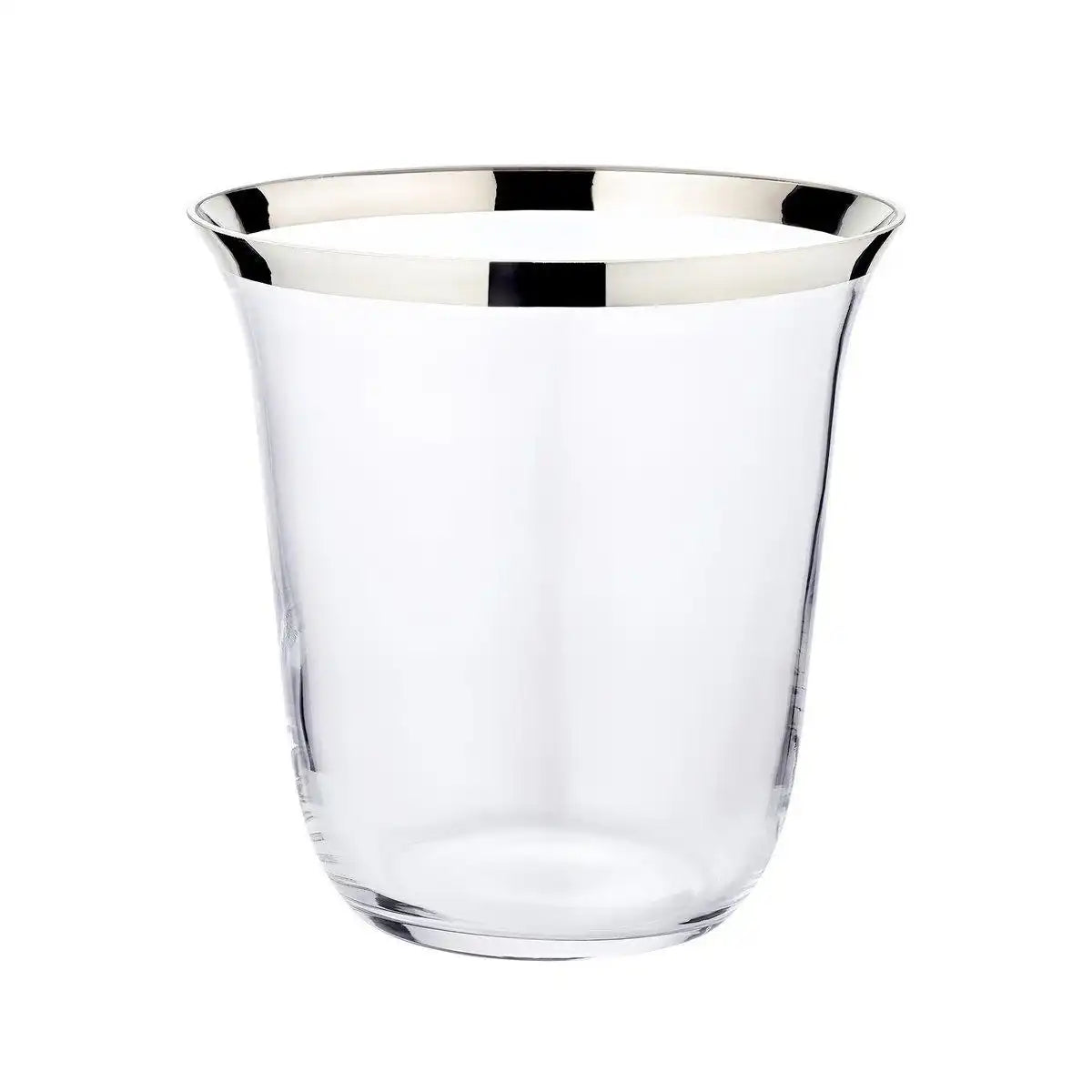Flaschenkühler Sektkühler Toby mundgeblasenes Kristallglas mit Platinrand 23cm - HomeDesign Knaus