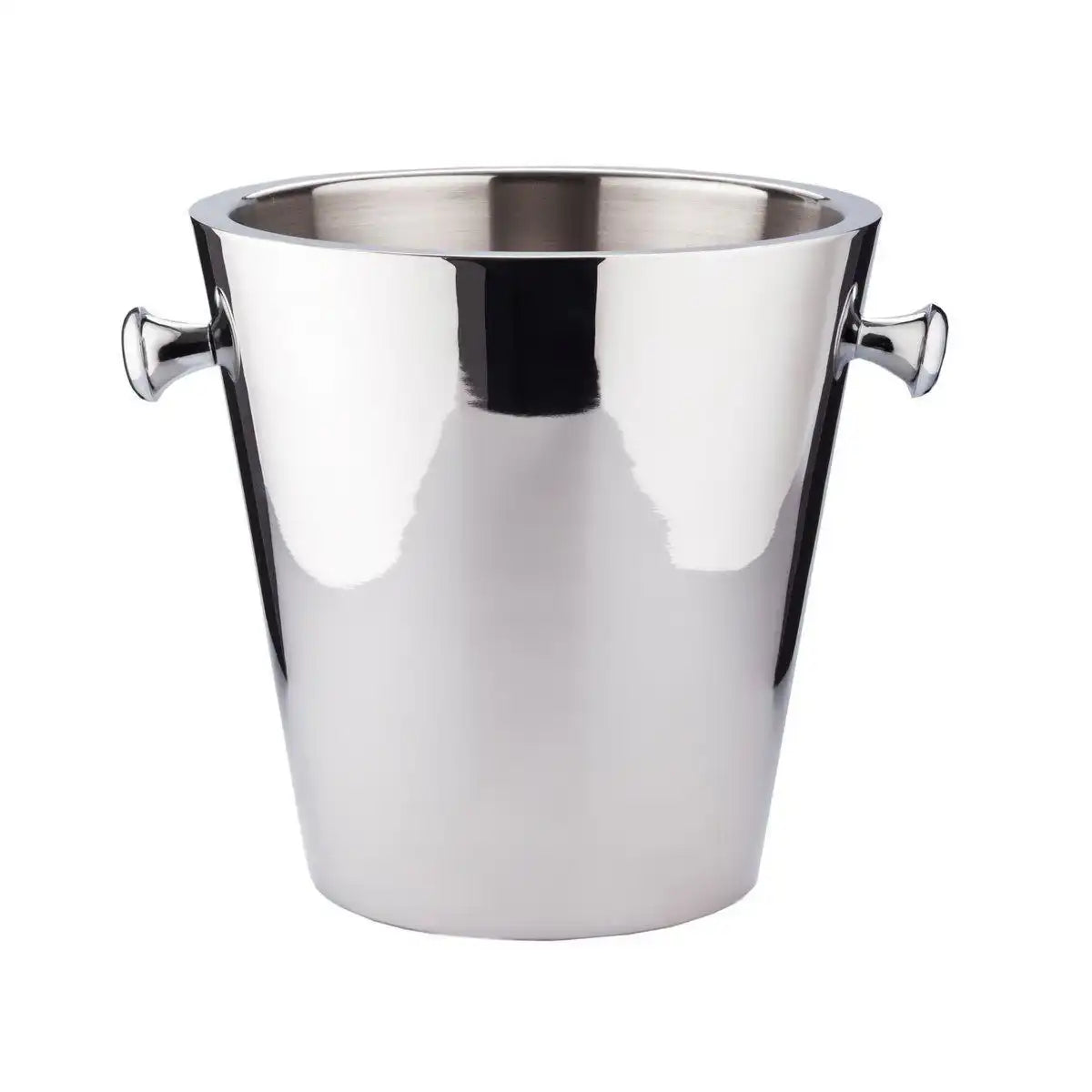 Flaschenkühler Valencia mit Griffen Edelstahl hochglanzpolier 23cm - HomeDesign Knaus