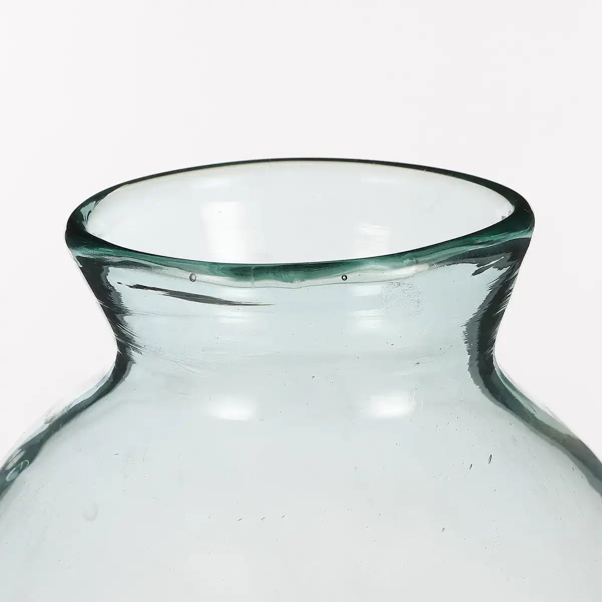 Florine Flaschenvase – H44 x Ø22 cm – Recyceltes Glas – Transparent - HomeDesign Knaus