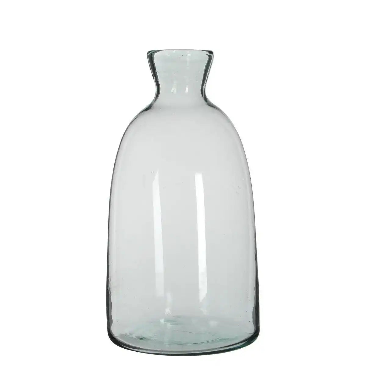 Florine Flaschenvase – H44 x Ø22 cm – Recyceltes Glas – Transparent - HomeDesign Knaus