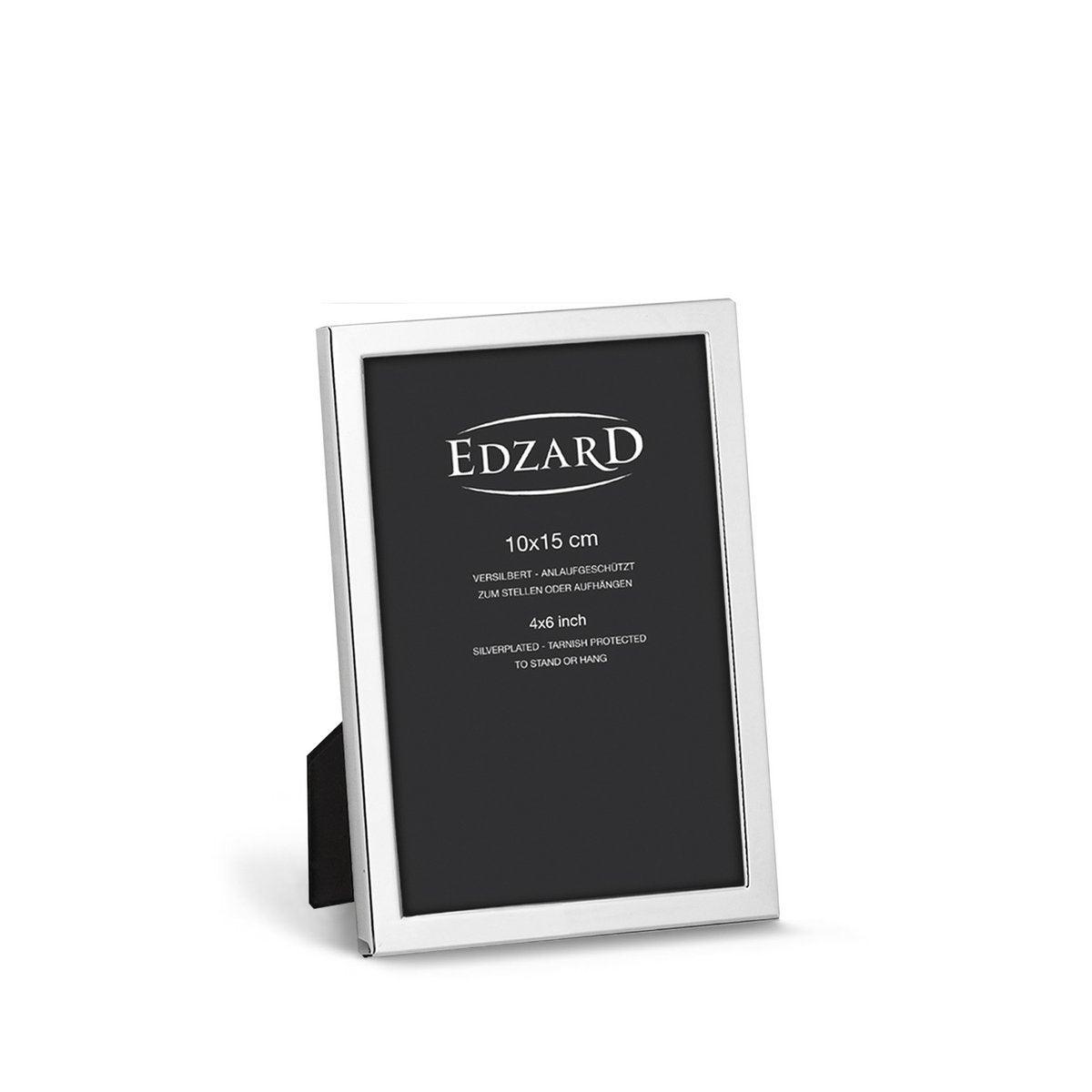 EDZARD Fotorahmen Bergamo, für Foto 10 x 15 cm, edel versilbert, anlaufgeschützt - HomeDesign Knaus