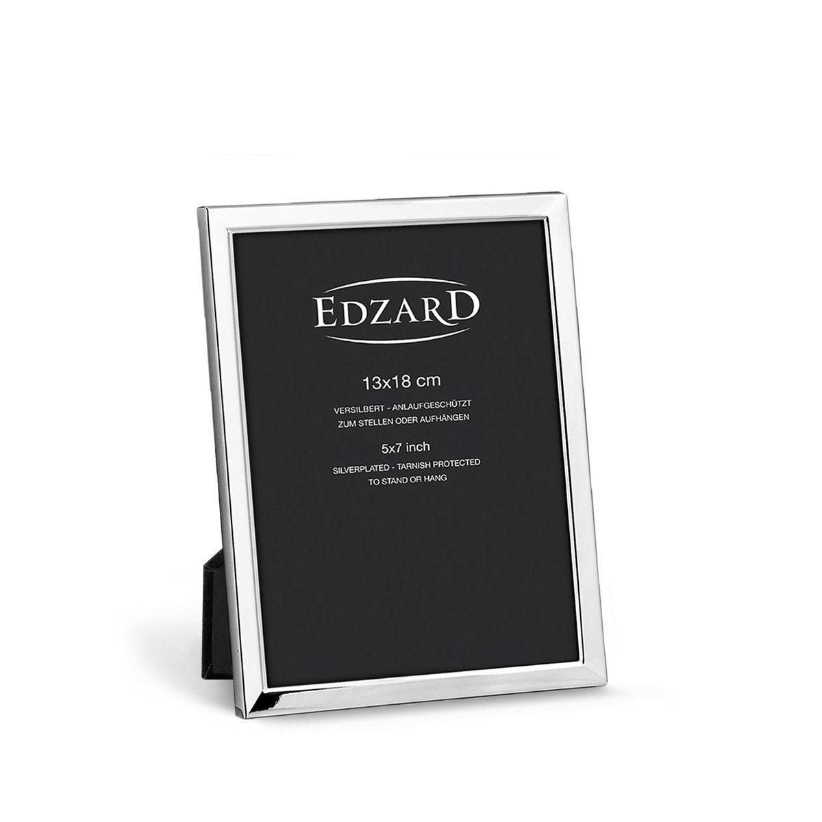EDZARD Fotorahmen Bergamo, für Foto 13 x 18 cm, edel versilbert, anlaufgeschützt - HomeDesign Knaus
