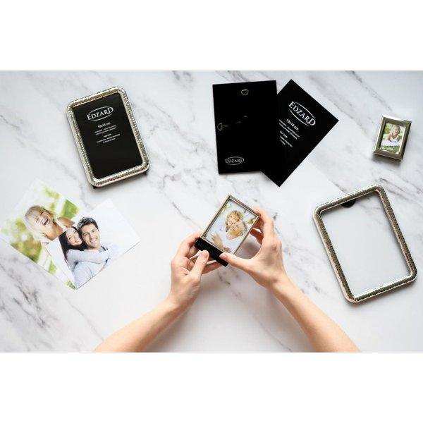 Fotorahmen Bilderrahmen Genua 6 x 9 cm edel versilbert - HomeDesign Knaus