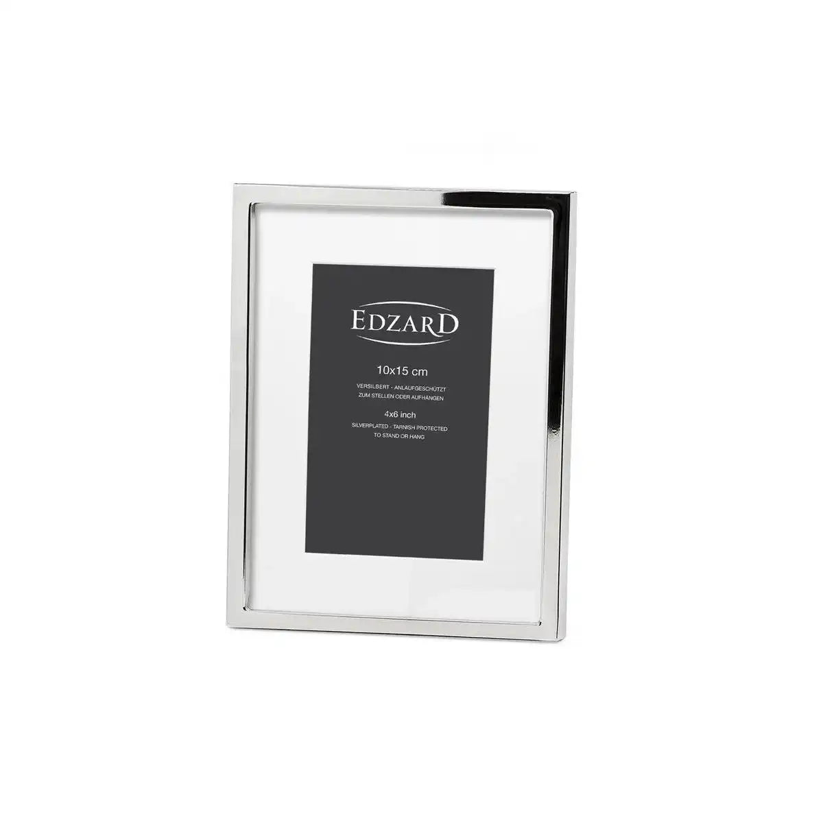 Fotorahmen Rivoli für Foto 10 x 15 cm, edel versilbert, anlaufgeschütz - HomeDesign Knaus