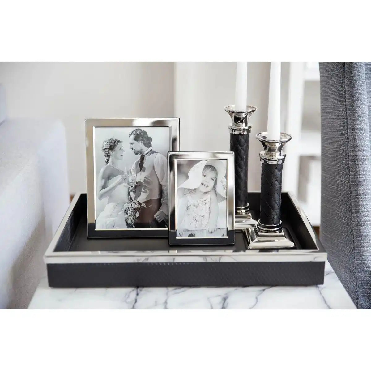 Fotorahmen Salerno für Foto 20 x 25 cm, edel versilbert - HomeDesign Knaus