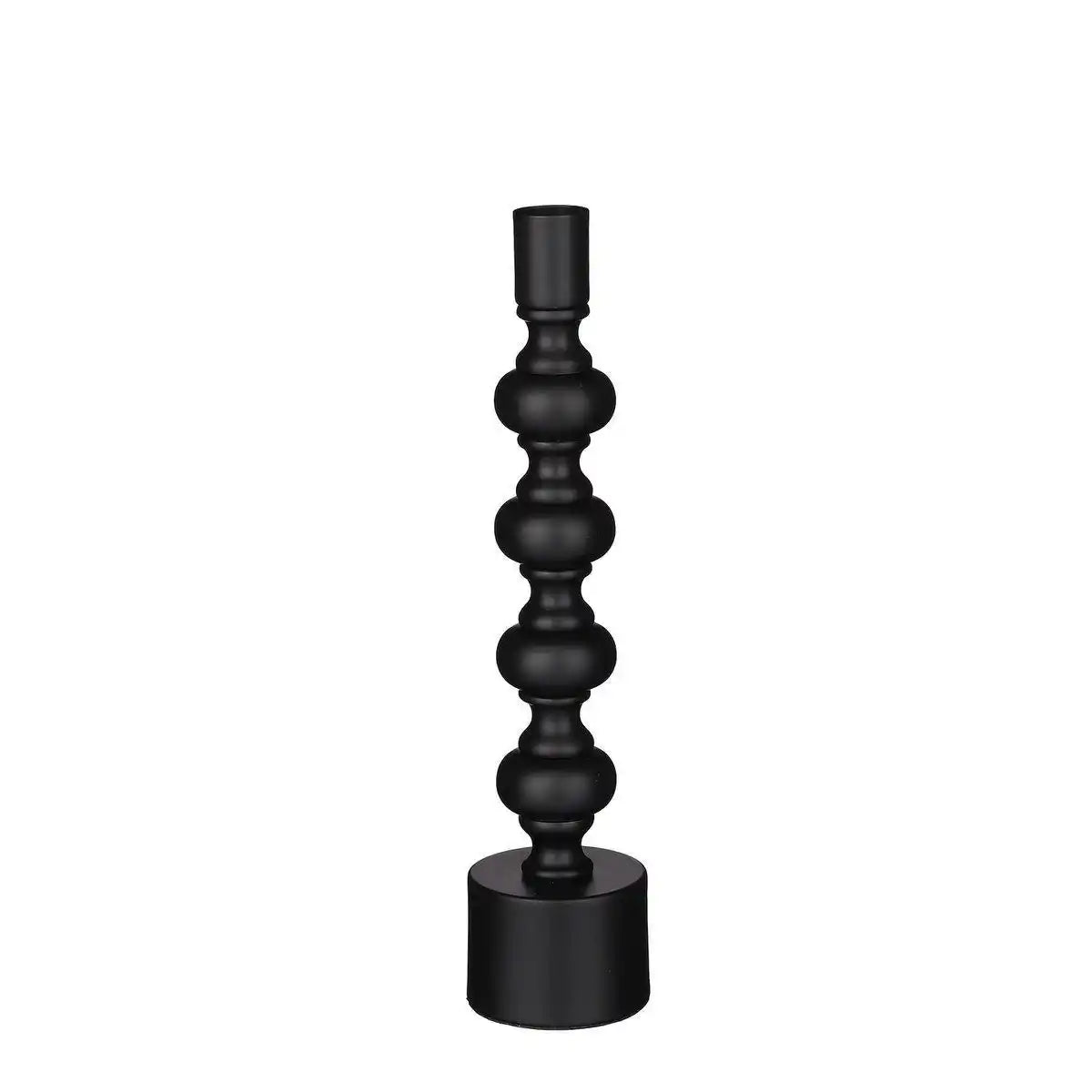 Gardo Kerzenständer – H26 x Ø6 cm – Metall – Schwarz - HomeDesign Knaus