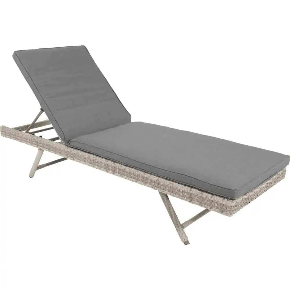 Gartenliege Valencia Smok Sonnenliege grau - HomeDesign Knaus