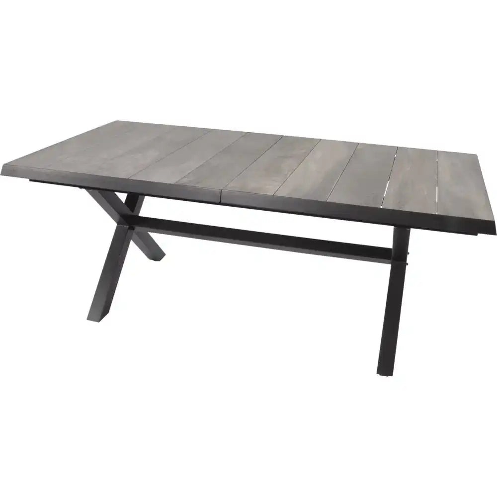 Gartentisch Ausziehtisch Esstisch Castilla Negro 204/264x102 - HomeDesign Knaus