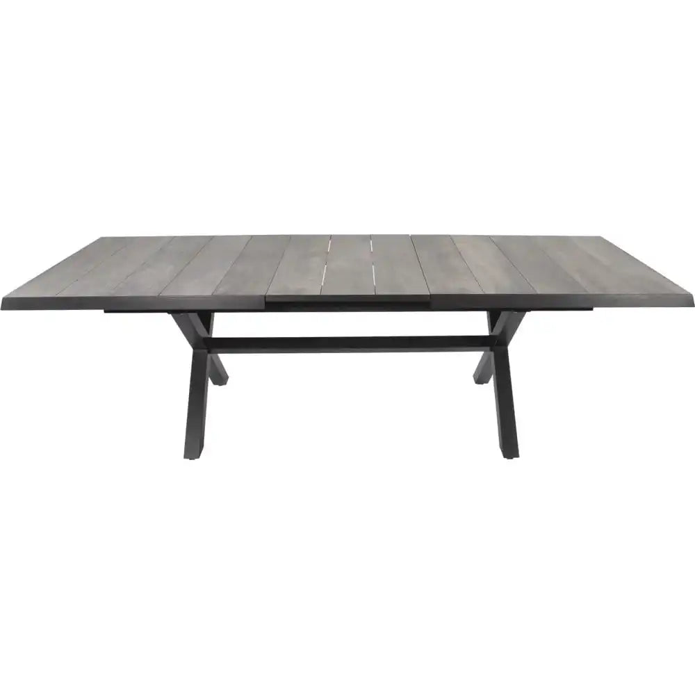 Gartentisch Ausziehtisch Esstisch Castilla Negro 204/264x102 - HomeDesign Knaus