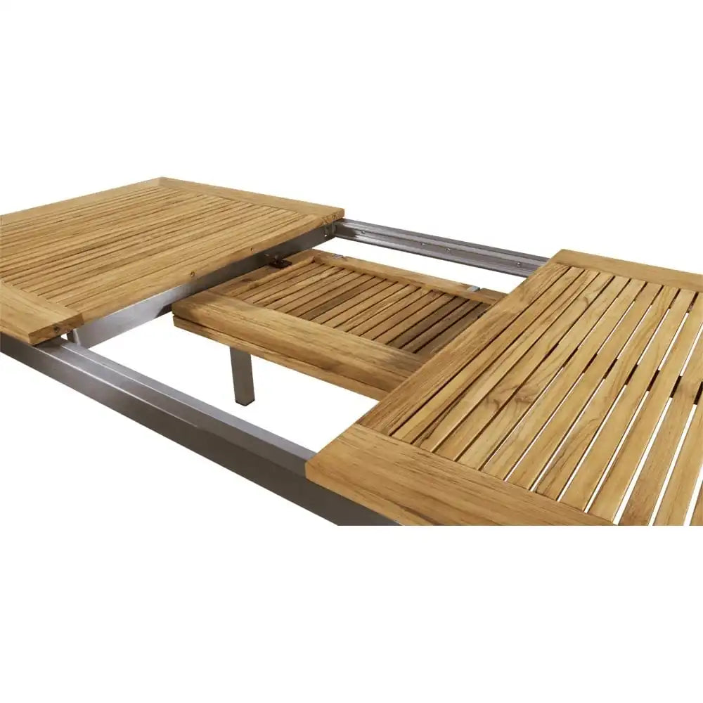 Gartentisch Ausziehtisch Esstisch Marmaris Edelstahl 152/210x90 - HomeDesign Knaus