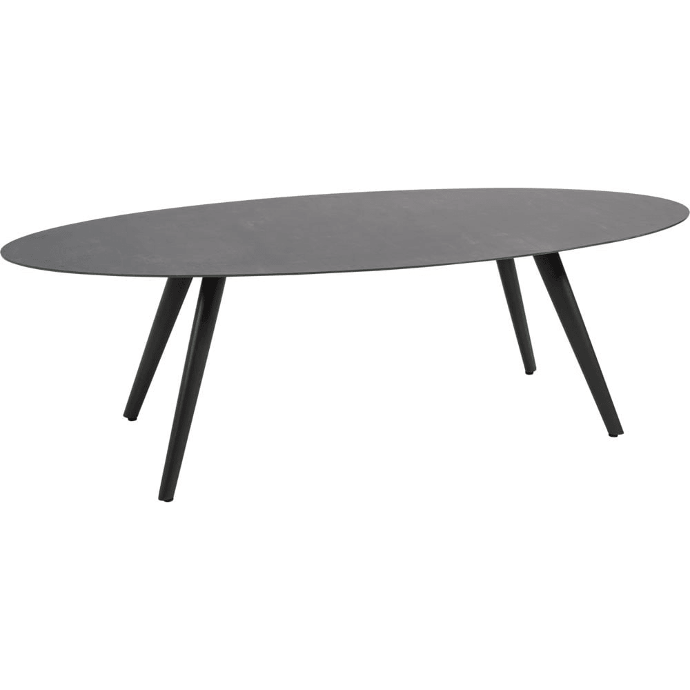 Designer Gartentisch Esstisch Tisch Mojito Ceramic Negro oval 240x110cm - HomeDesign Knaus