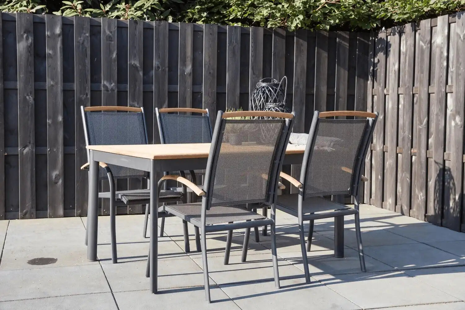 Gartentisch Esstisch Tisch Monza anthrazit Aluminium 150x90 - HomeDesign Knaus